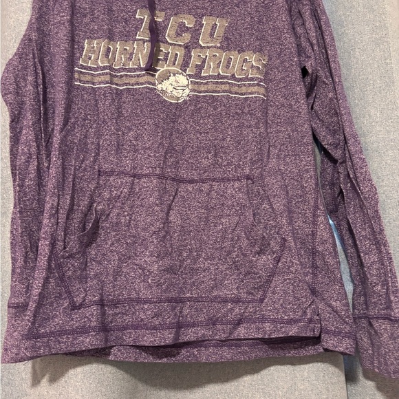 TCU Sweater Go Frogs Hoodie Purple Horned Frogs College Vintage Style - Picture 5 of 5